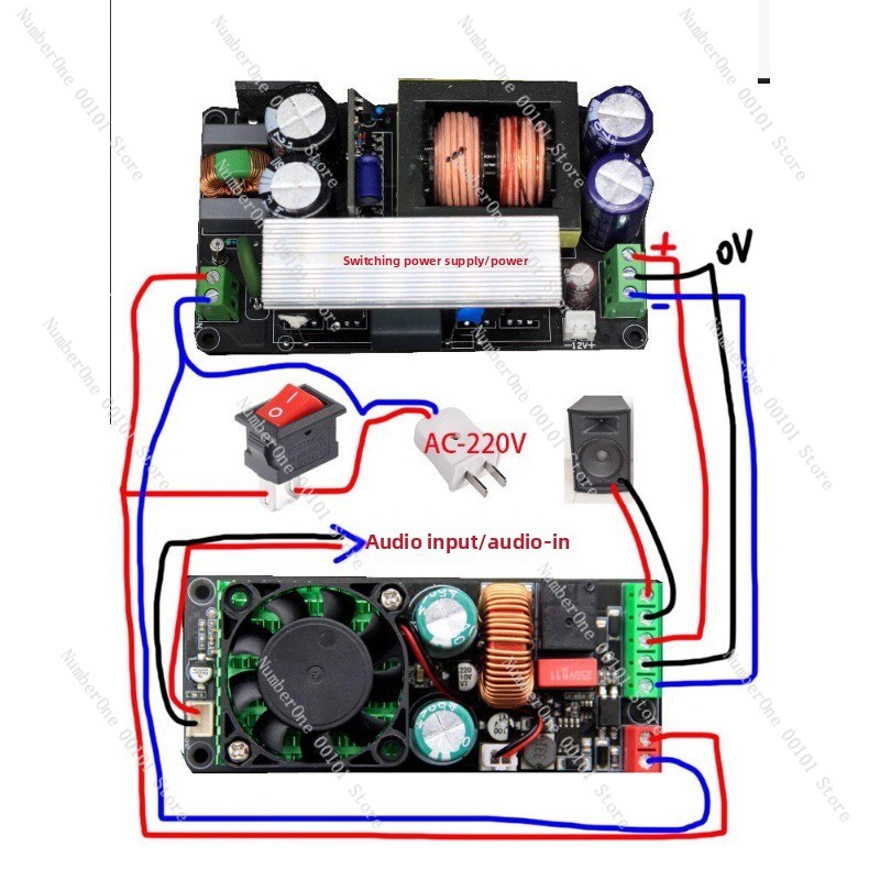 Class D Amplifier - Carte d'amplificateur mono de classe D