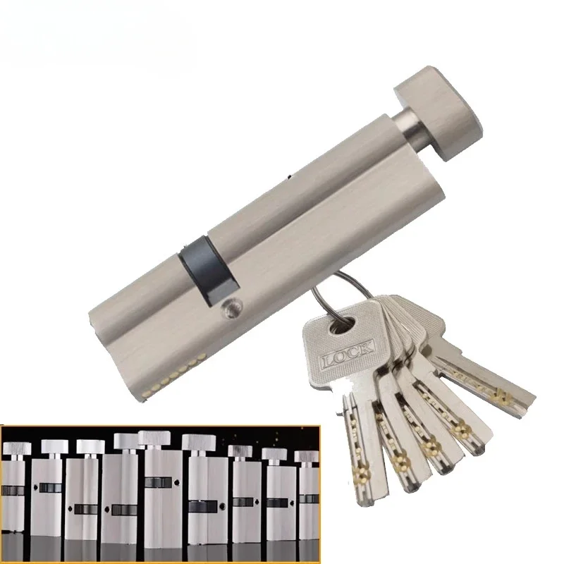 Knob Aluminum - Cylindre de serrure en laiton asymétrique