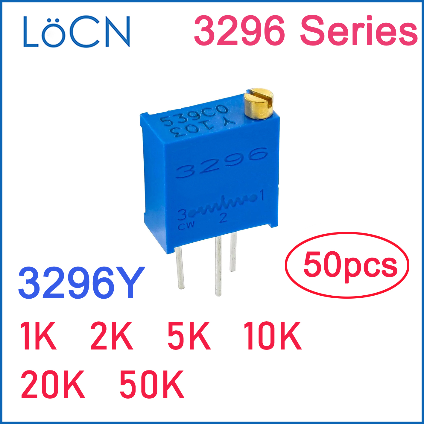 Potentiometer 10K - 3296Y – potentiomètre de coupe-Pot 1K