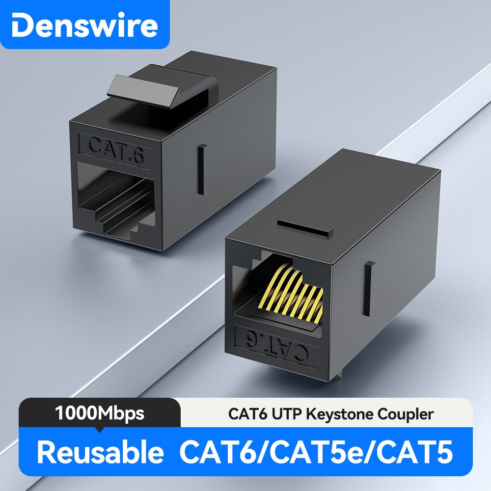Rj45 Jack - Coupleur Keystone CAT6 Denswire en ligne,