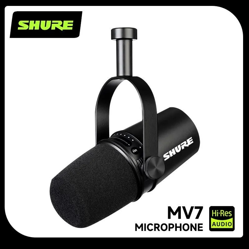 Usb Sound Card - Microphone dynamique hybride USB/XLR Shure MV7