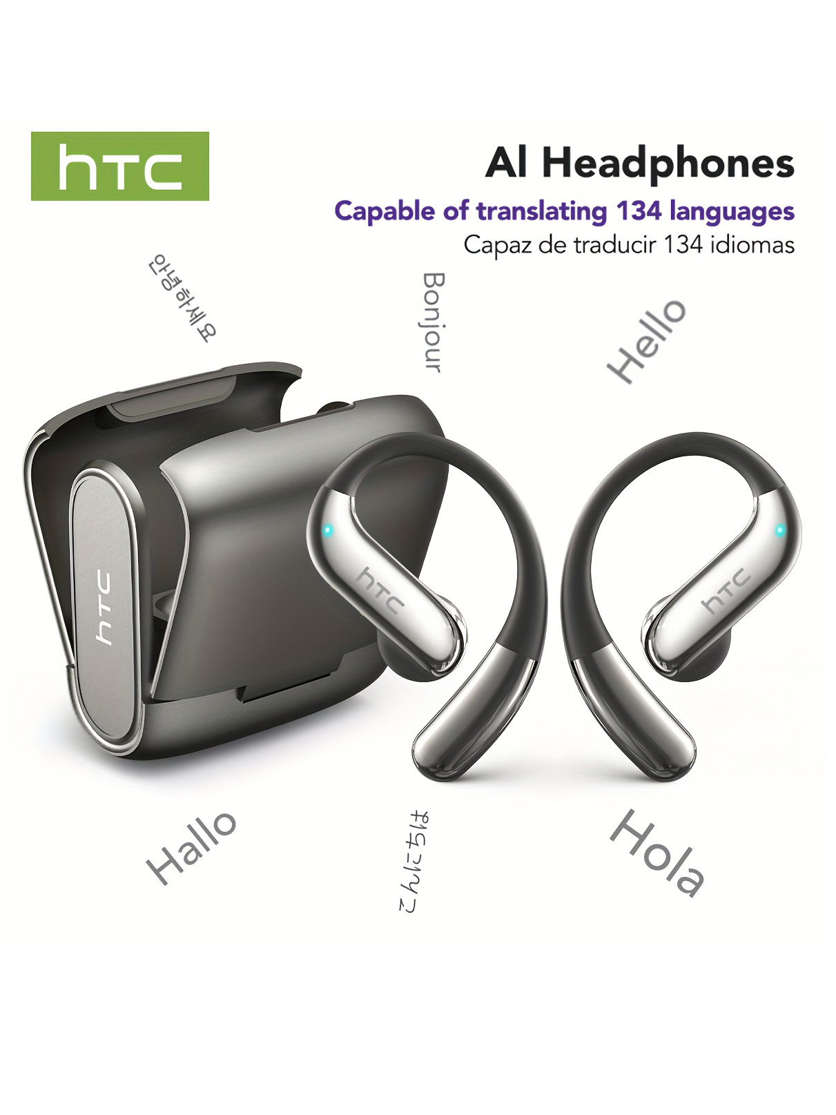 Woofer - Écouteurs Bluetooth à oreille ouverte HTC