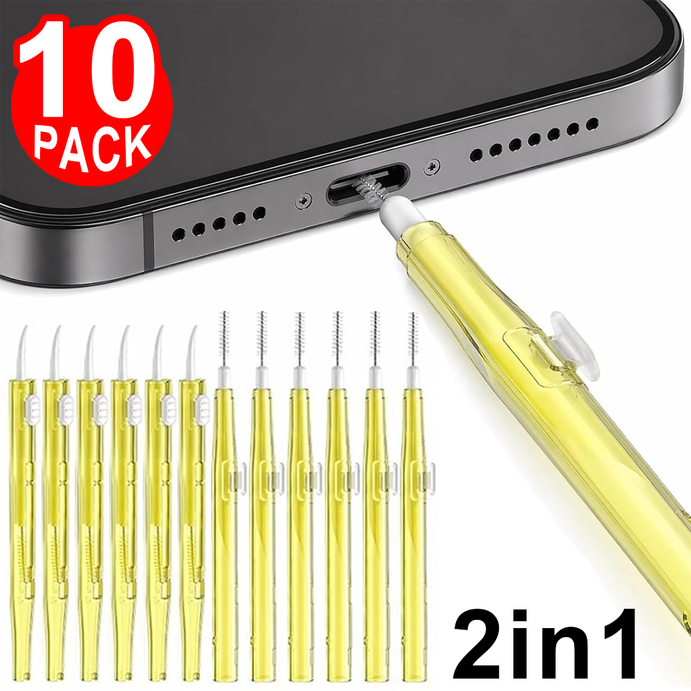 Diy Headphone - Kit de Nettoyage Rétractable 2-en-1 pour
