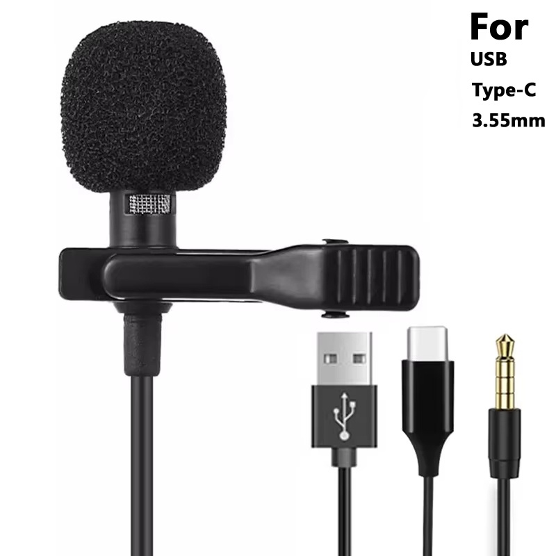Microphone Capsule - Mini Microphone Lavalier Portable 3.5mm, pour