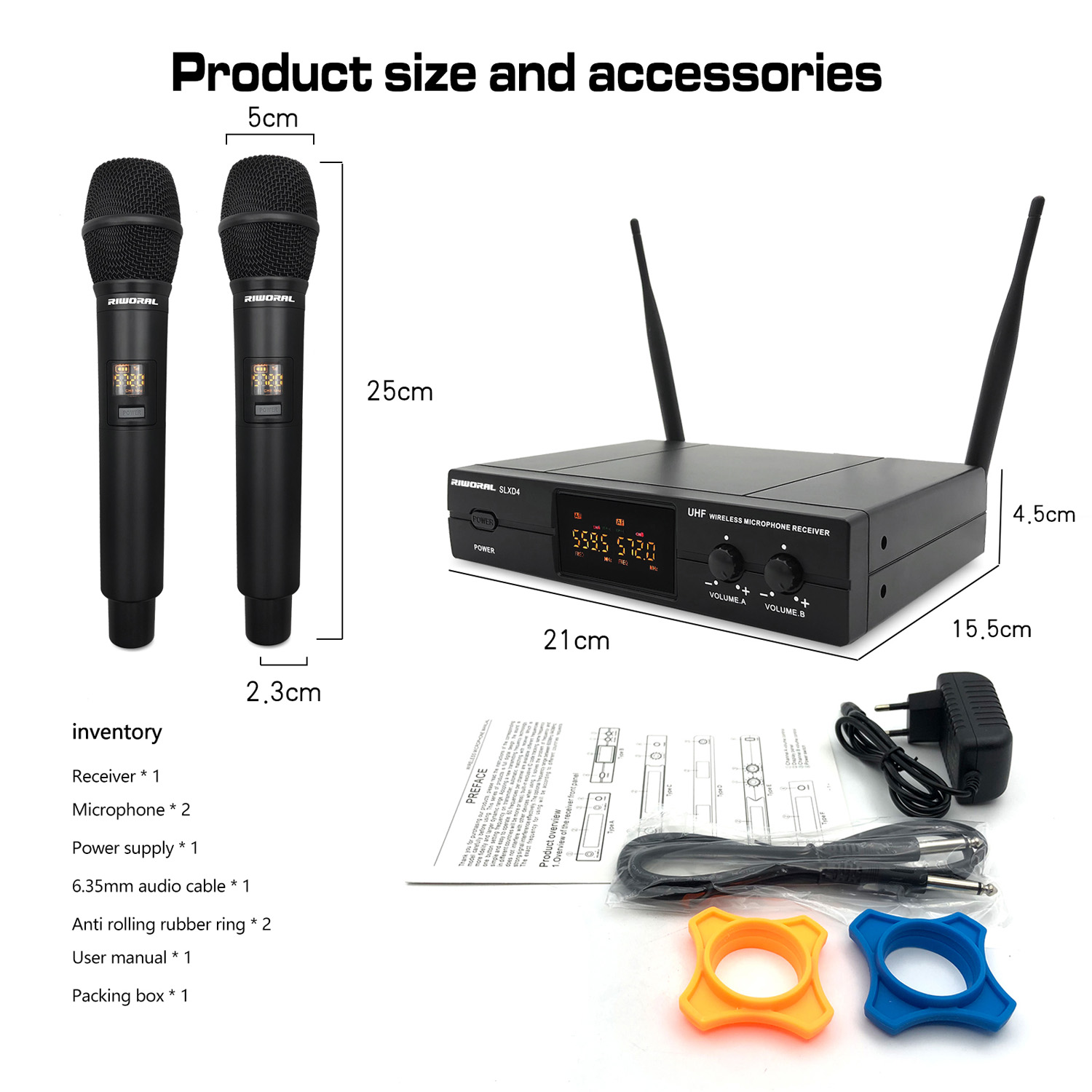 Condenser Microphone Kit - 2026 SLXD4 meilleur Microphone 2 canaux