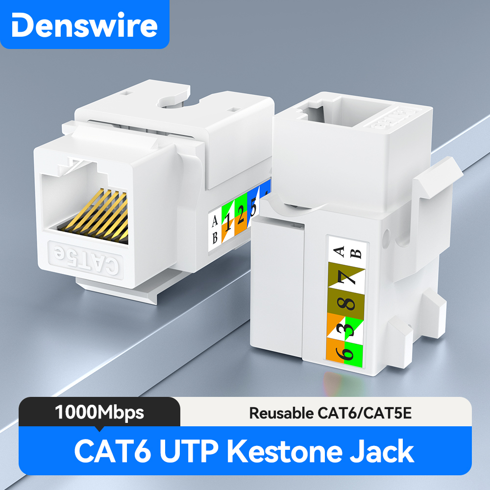 Rj45 Jack - Prise Keystone Denswire RJ45 Cat5E/6, coupleur