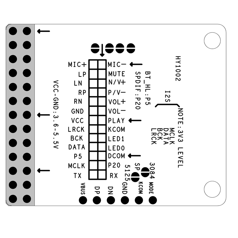 Module audio stéréo sans perte - Sbc Audio Amplifier avis et prix