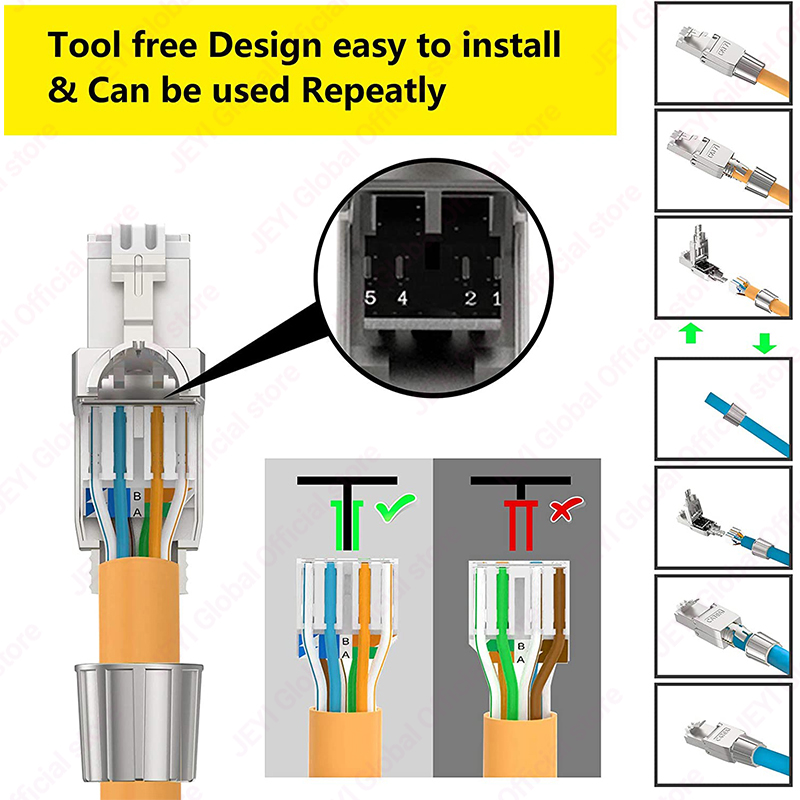 Connecteur RJ45 JEYI CAT7 6A 8 - Rj45 Jack avis et prix