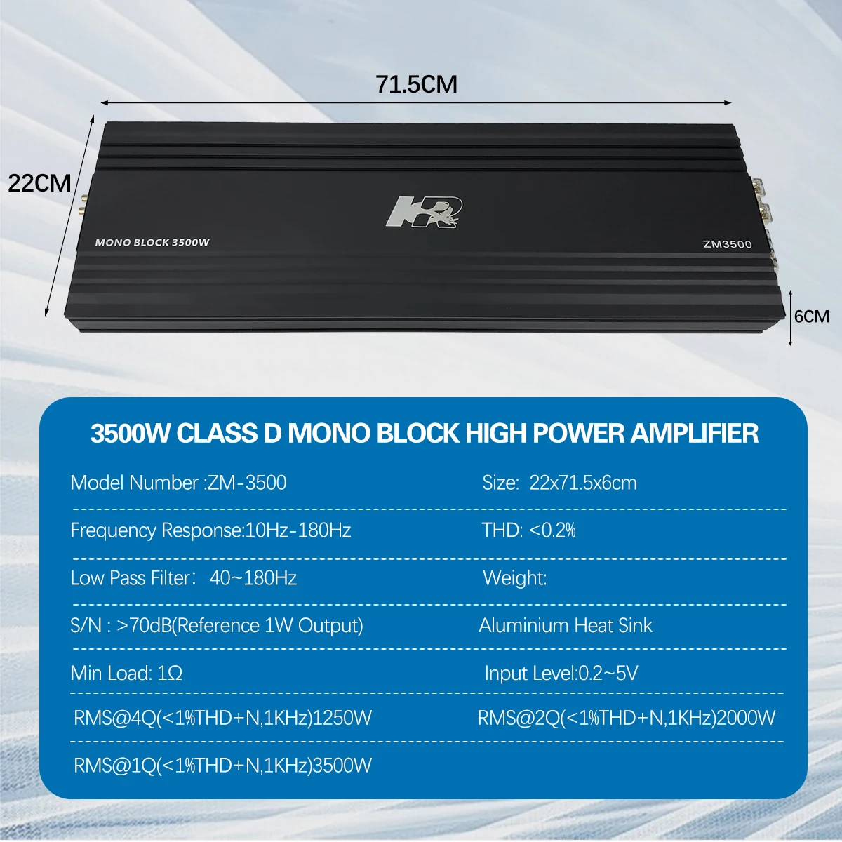 Amplificateur de subwoofer de  - Class D Amplifier avis et prix