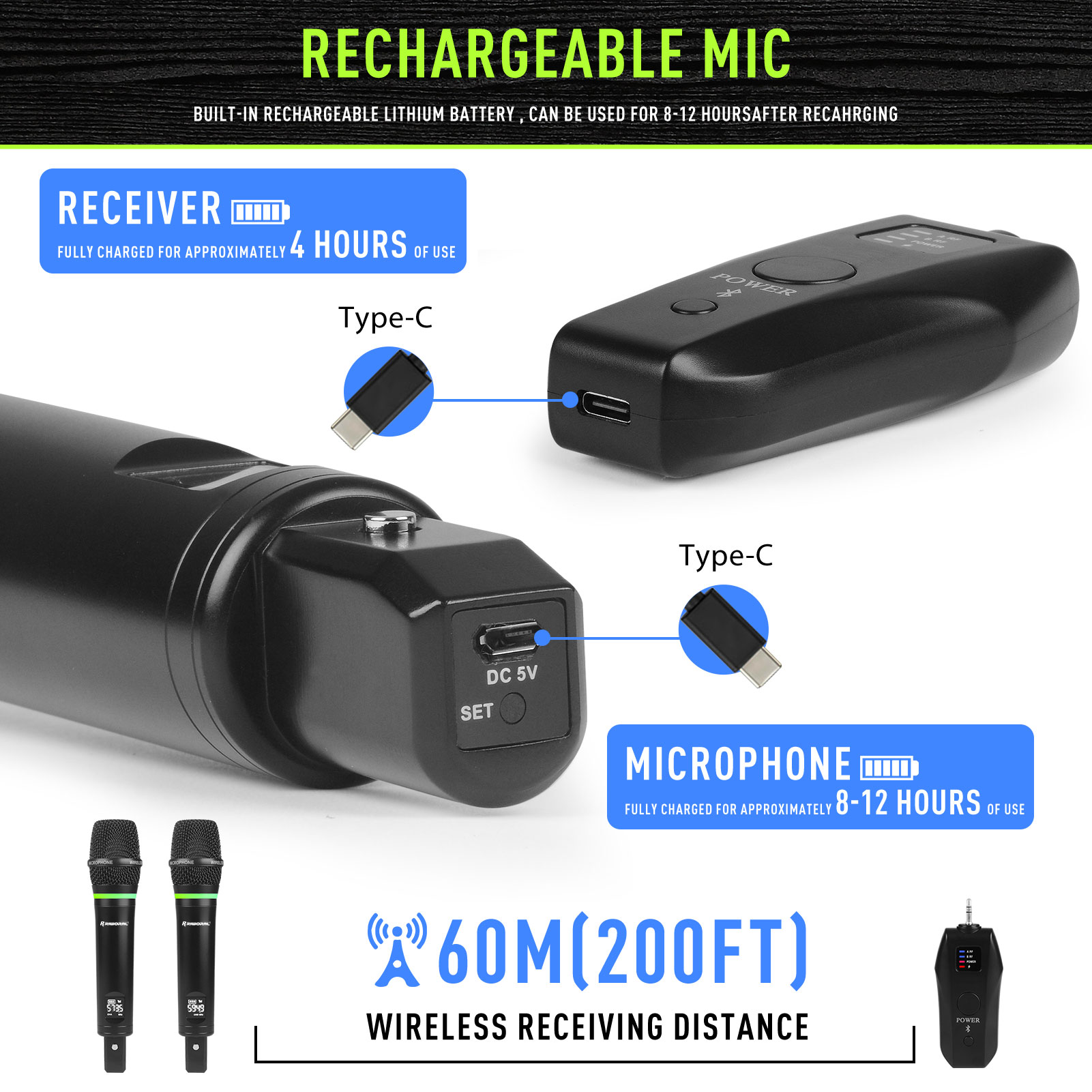 Microphone sans fil portatif u - Condenser Microphone Kit avis et prix