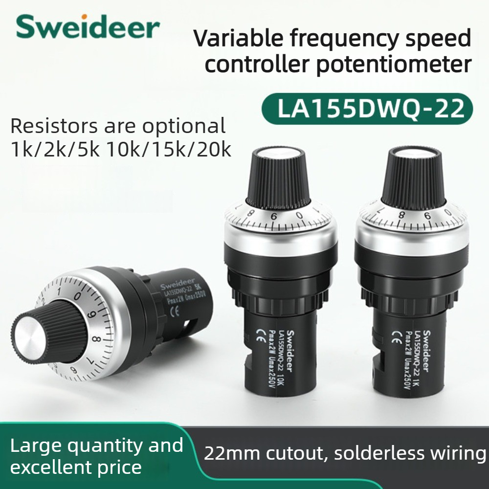 Bouton de potentiomètre 22 mm, - Potentiometer 10K avis et prix