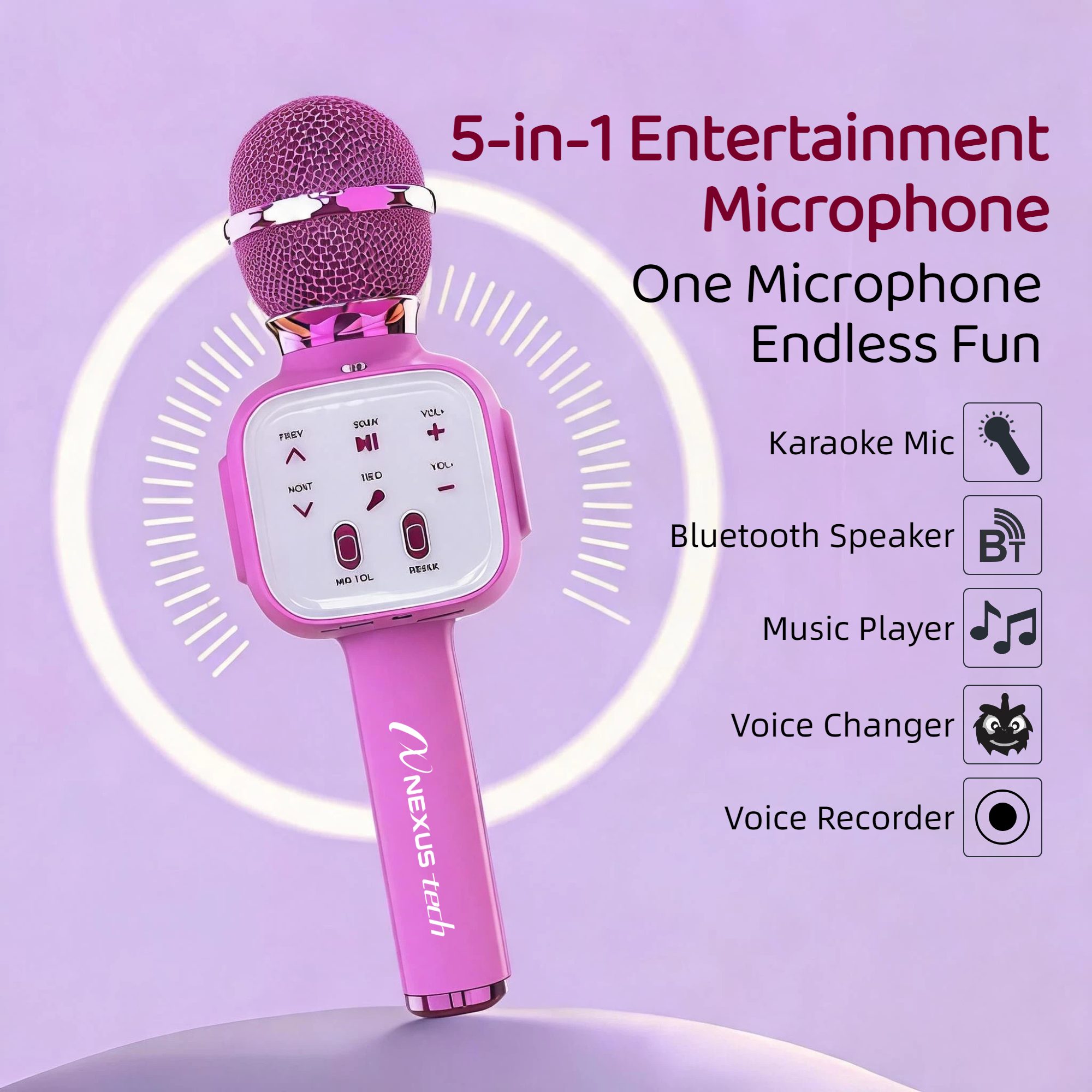 Microphone de karaoké sans fil - Condenser Microphone Kit avis et prix