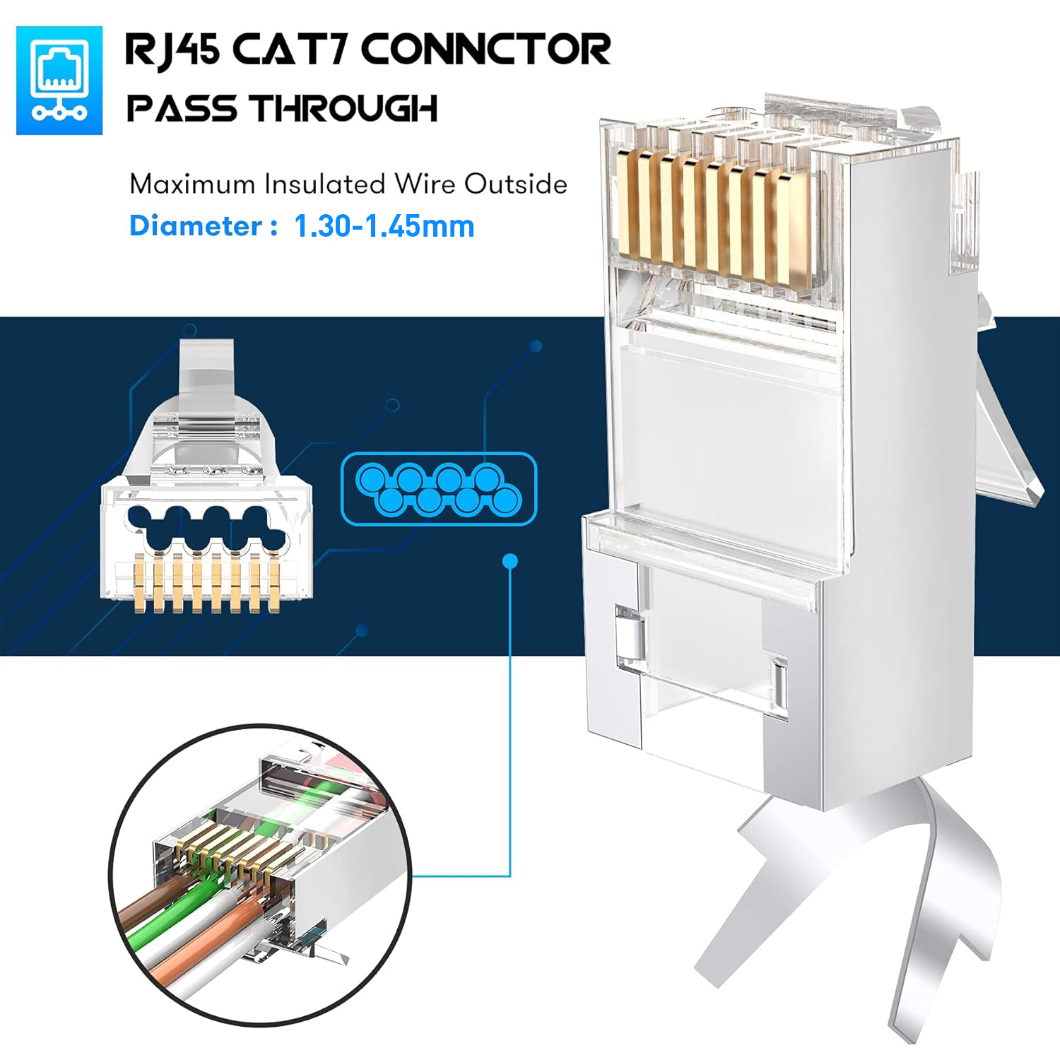 ZoeRax Lot de 50 connecteurs R - Rj45 Jack avis et prix