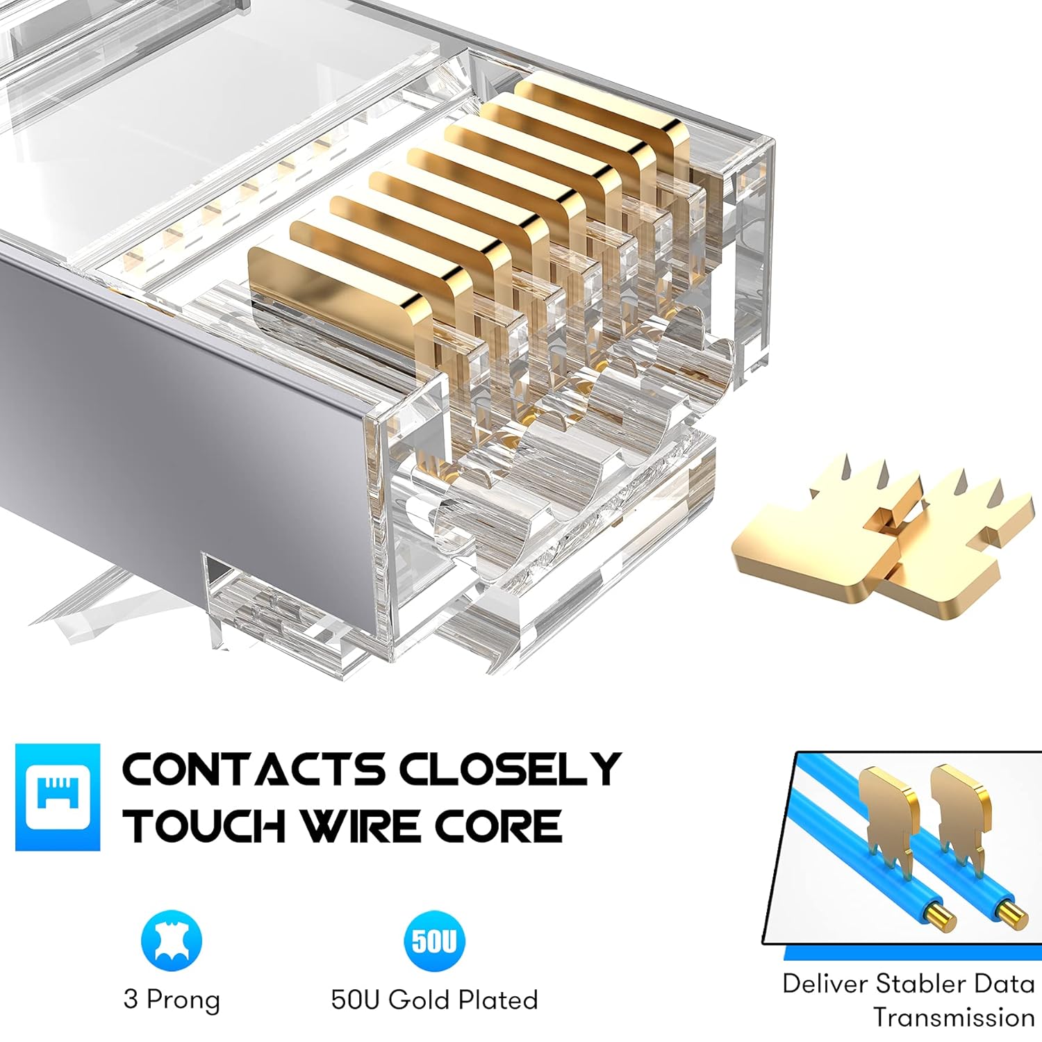 ZoeRax Lot de 50 connecteurs R - Rj45 Jack avis et prix