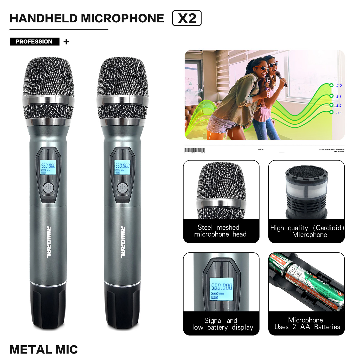 Microphone karaoké sans fil FM - Condenser Microphone Kit avis et prix