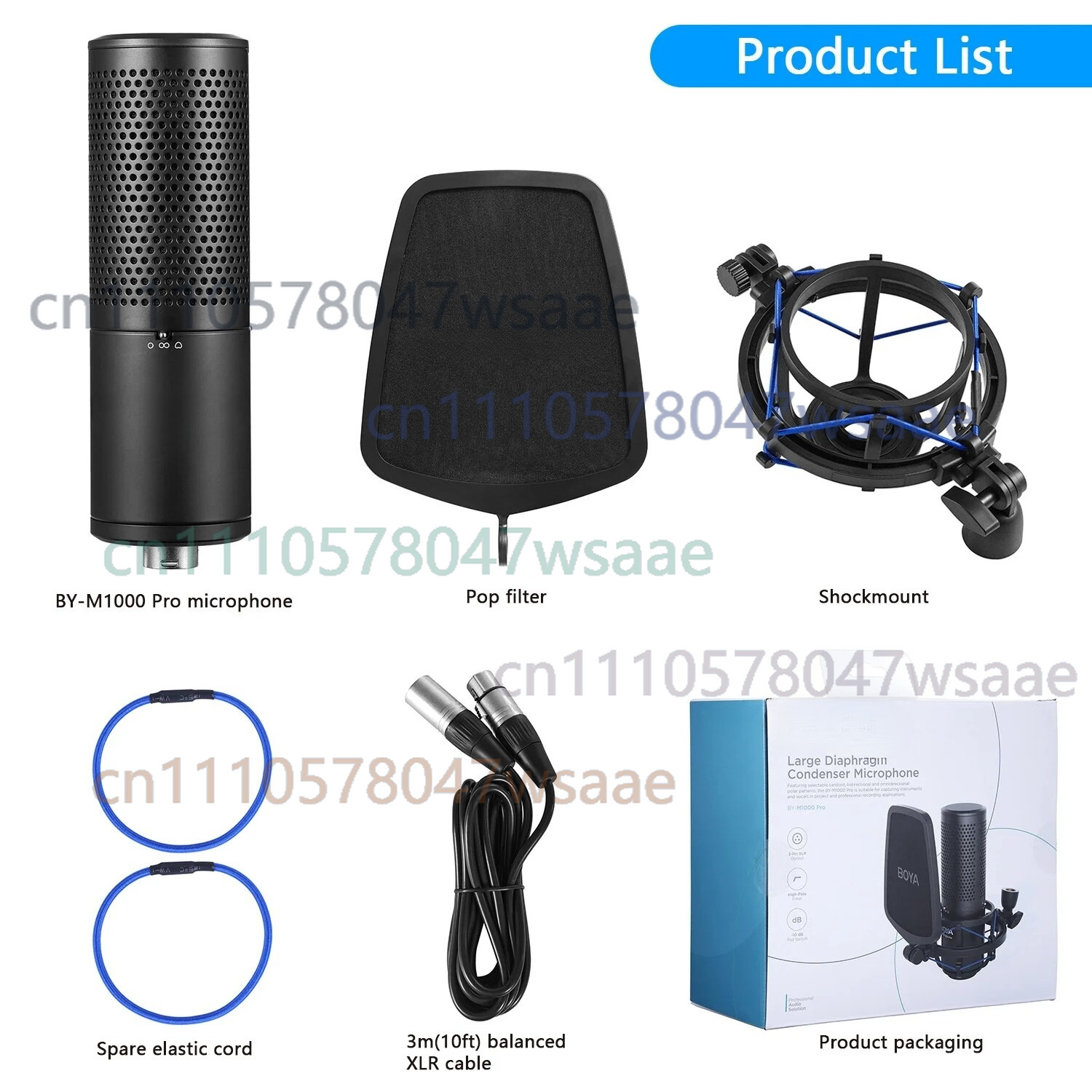 Microphone de studio à condens - Condenser Microphone Kit avis et prix