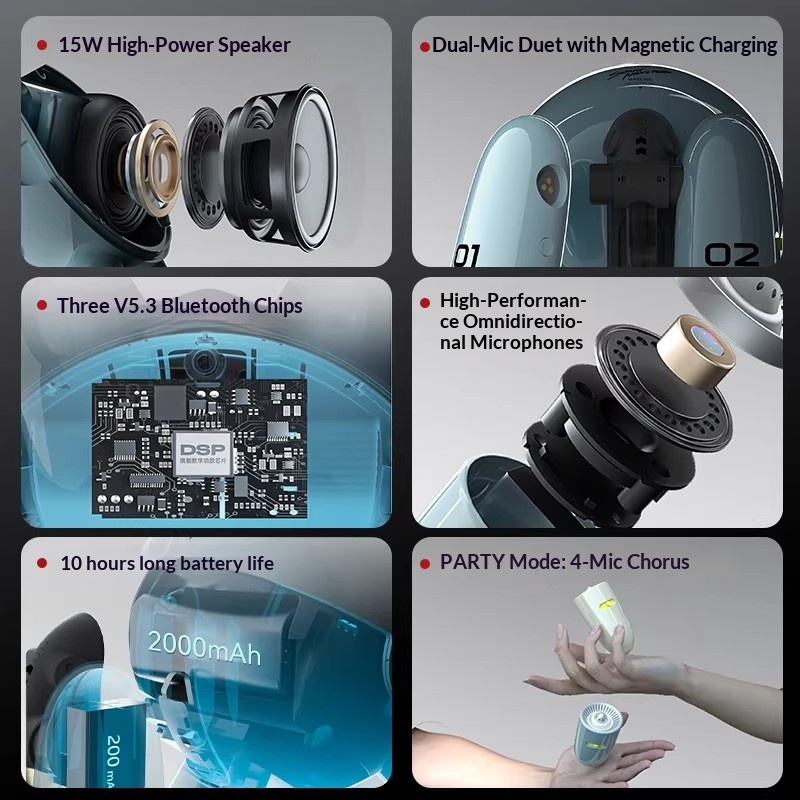 SONGX Audio double Microphone  - Full Range Speaker avis et prix