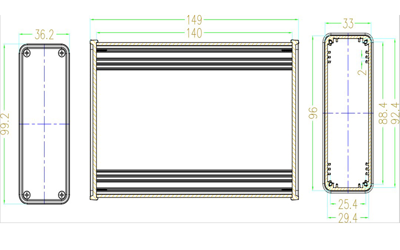 Boîtier en aluminium pour élec - Speaker Enclosure avis et prix